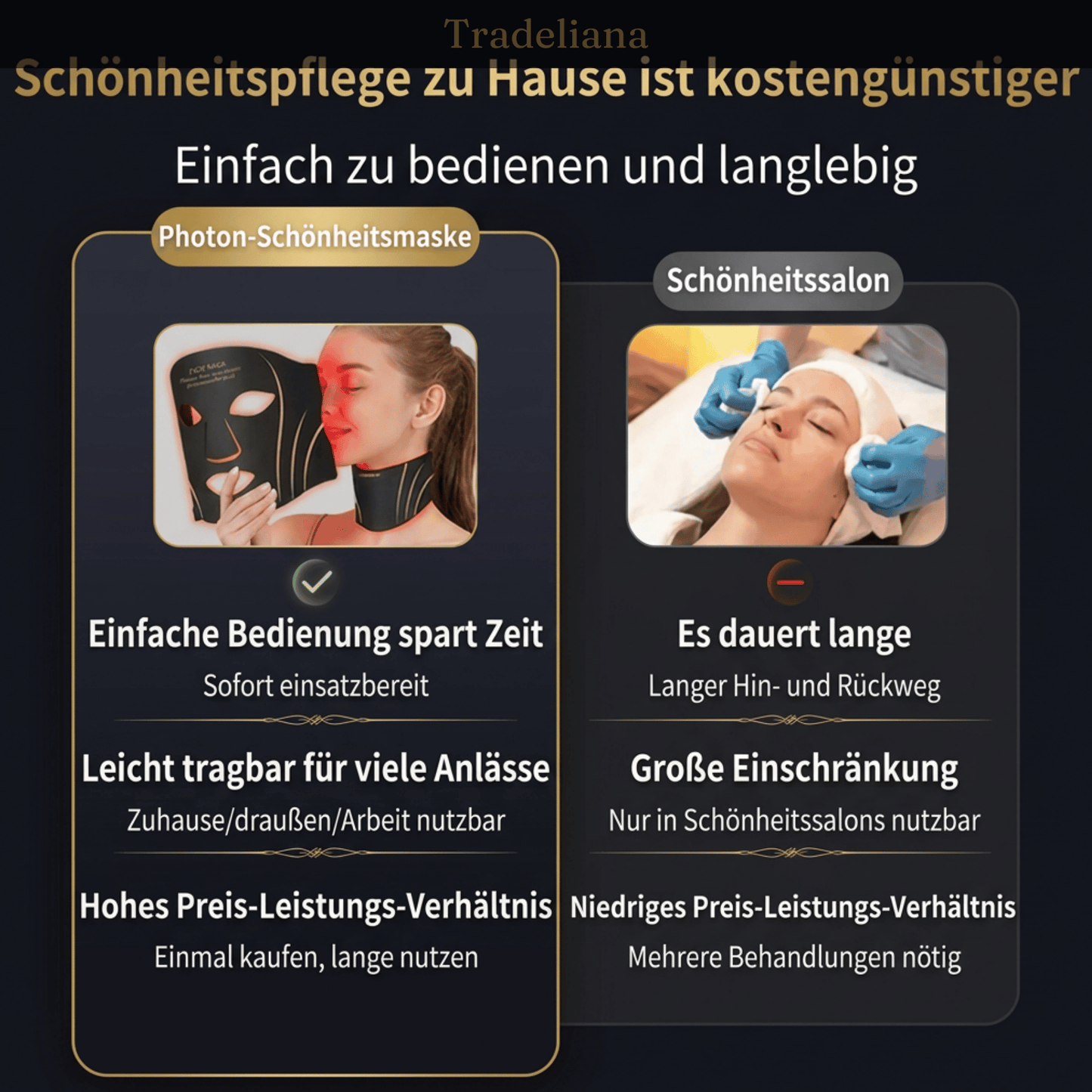 LED Gesichtsmaske PRO – Professionelle LED-Lichttherapie für Zuhause