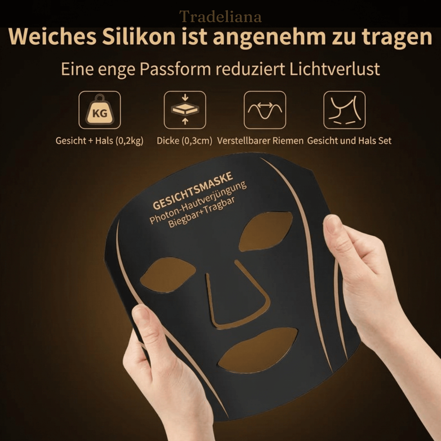 LED Gesichtsmaske PRO – Professionelle LED-Lichttherapie für Zuhause