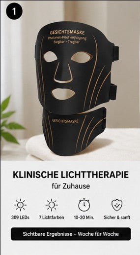 LED Gesichtsmaske PRO – Professionelle LED-Lichttherapie für Zuhause