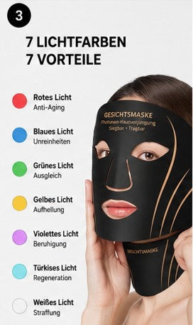 LED Gesichtsmaske PRO – Professionelle LED-Lichttherapie für Zuhause