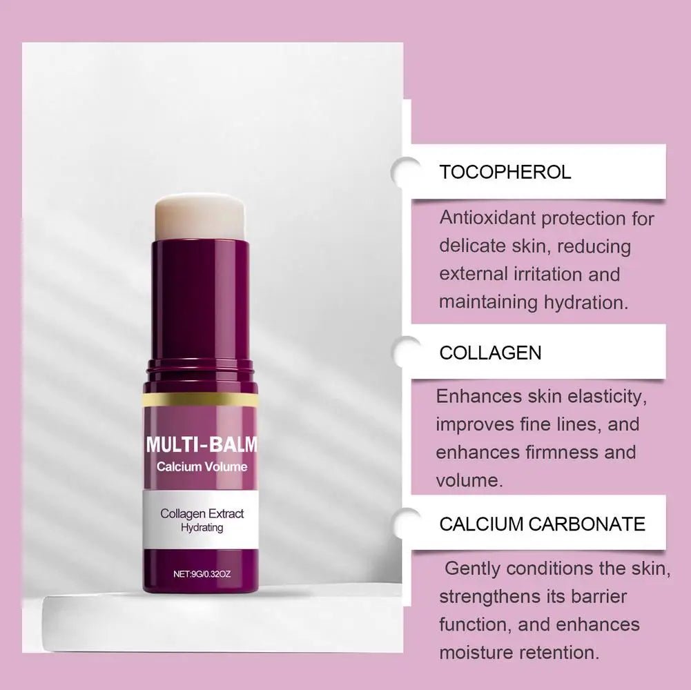 Calcium Multi-Balm-Stick – Feuchtigkeitspflege für Gesicht & Augenpartie 9 g - Tradeliana